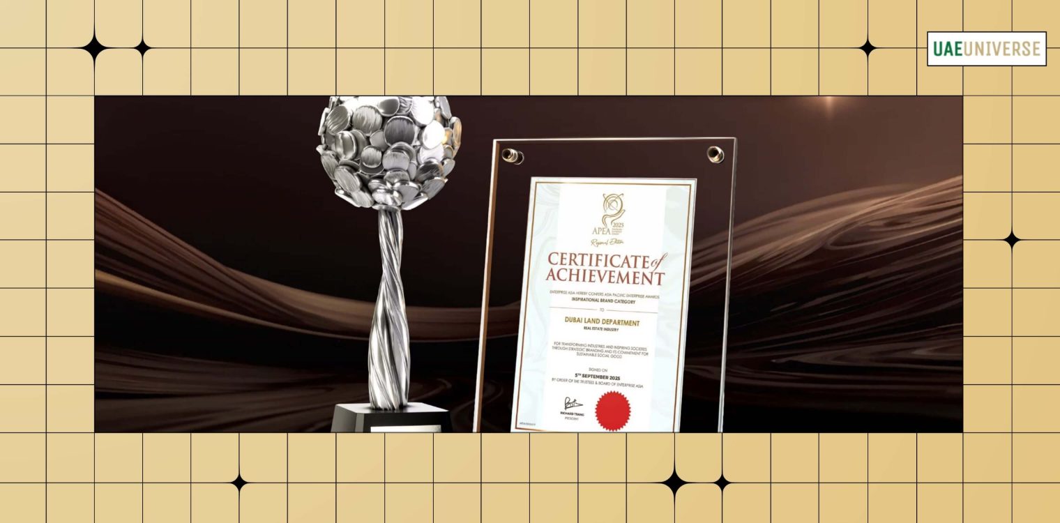 Dubai Land Department wins “Inspirational Brand Category” Award
